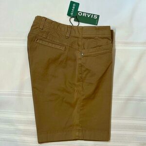 Women’s Chino Shorts NWT‎ Orvis Everyday Chino Natural Fit Sz 8 Dark Oak